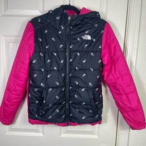 The North Face Kids Hooded Puffer Jacket Reversible